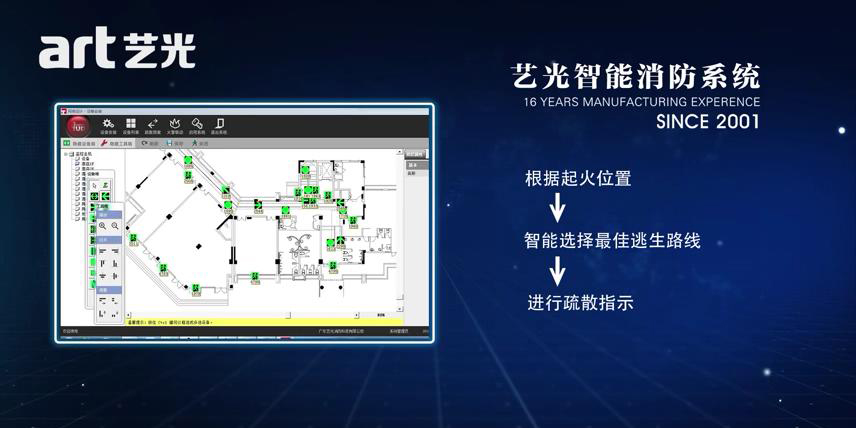 藝光智能應急照明疏散指示系統(tǒng)——迅速?安全?準確